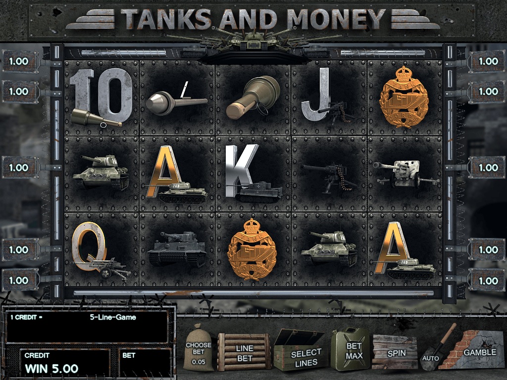 Бесплатные игровые автоматы «Tanks and Money» в казино MaxBet